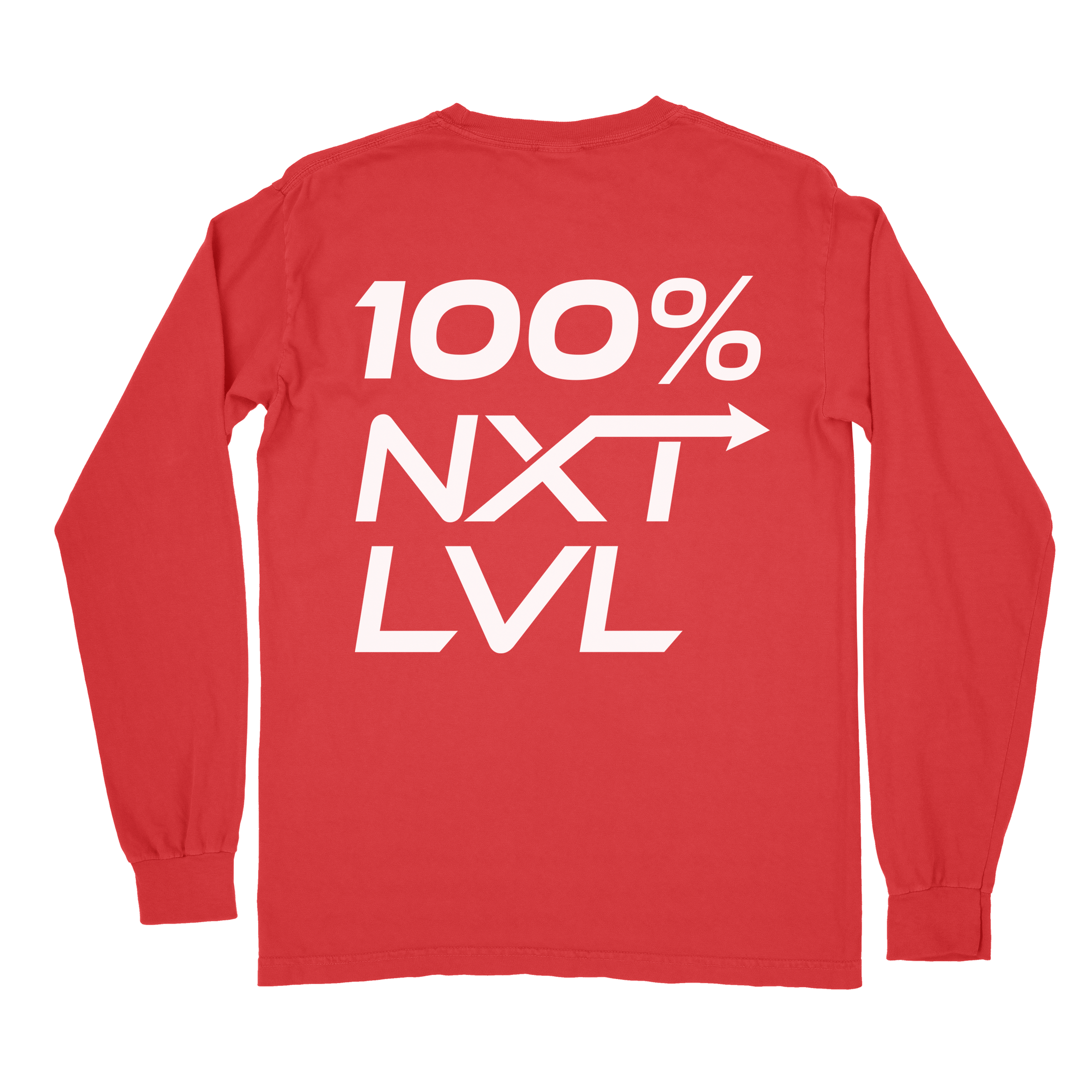 100% NXT LVL Long Sleeve- Red